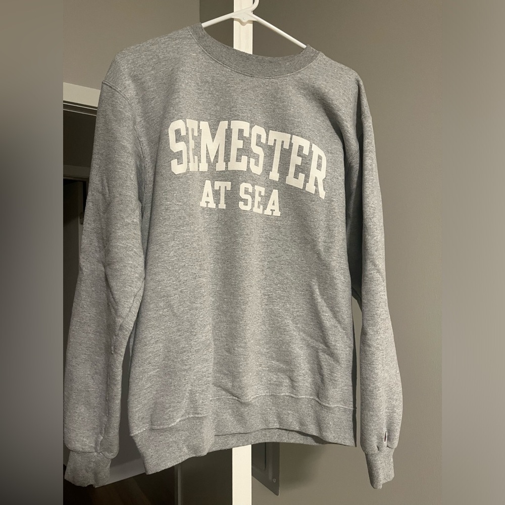 Semester at Sea Gray Fleece Crew by Champion